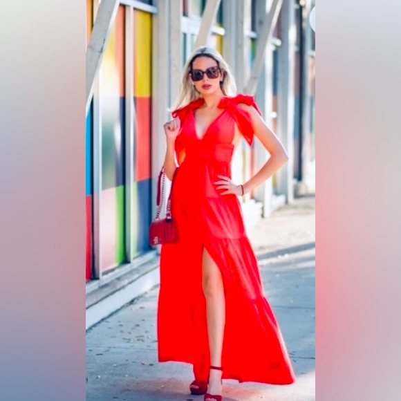 NWT SM DEE DEE Dress in Sold Out GORGEOUS “Tomato” - Picture 2 of 4